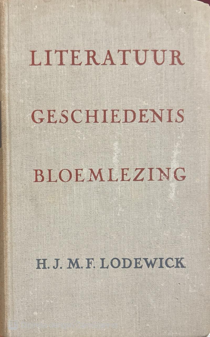 Literatuur Geschiedenis Bloemlezing