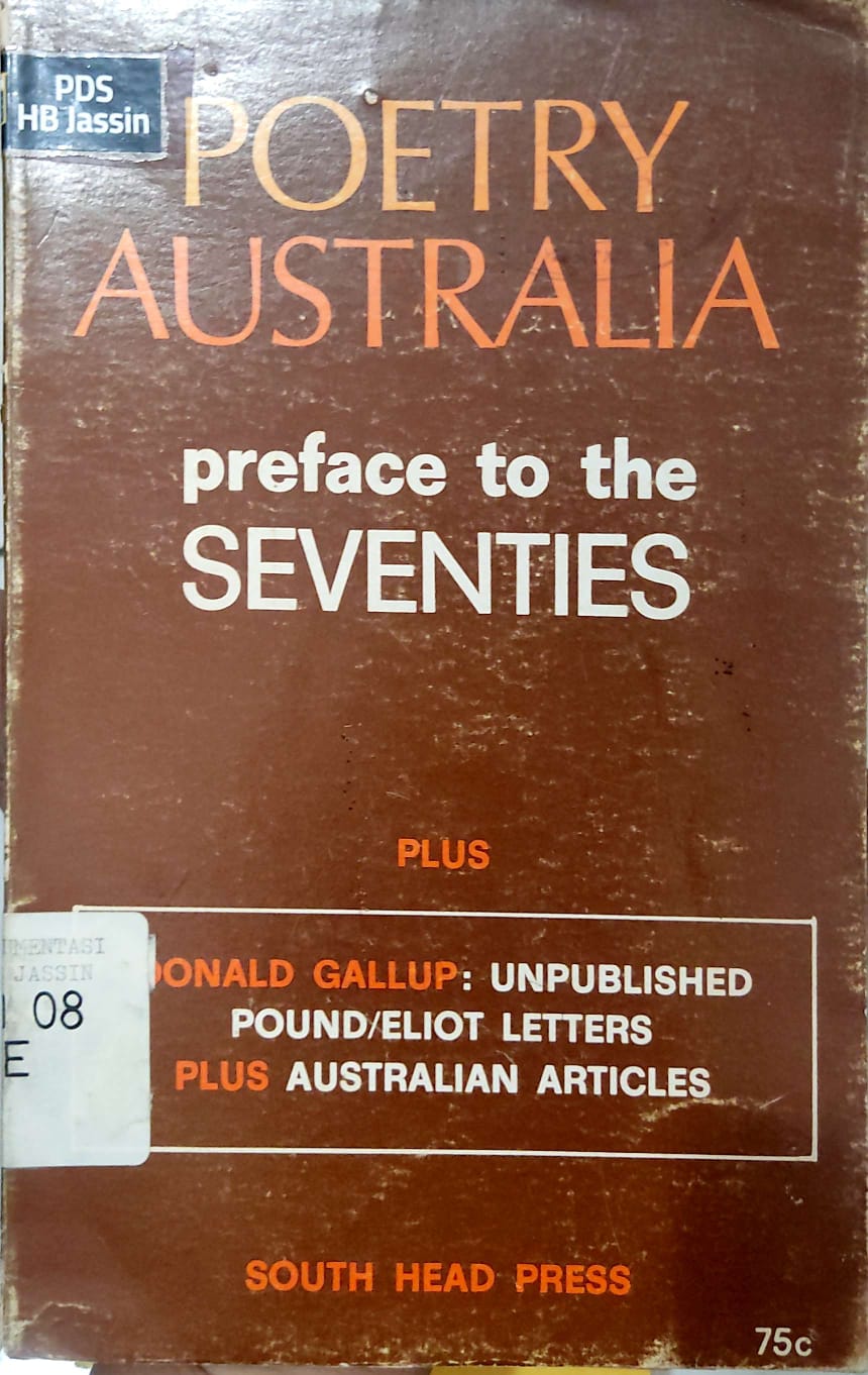 Poetry Australia: Preface to the seventies