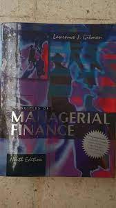 Principles of Managerial Finance