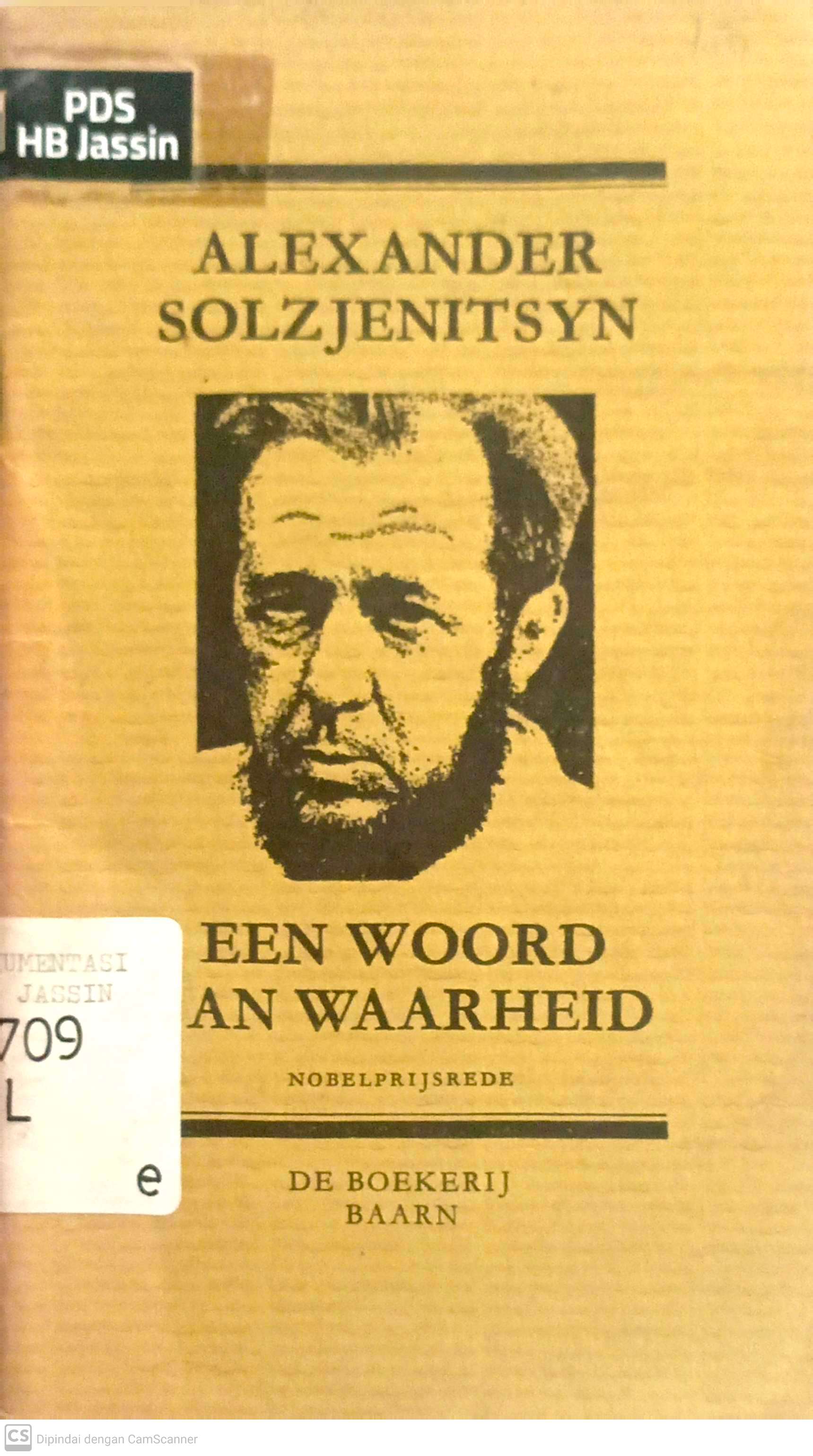 Een woord an waarheid / Alexander Solzjenitsyn