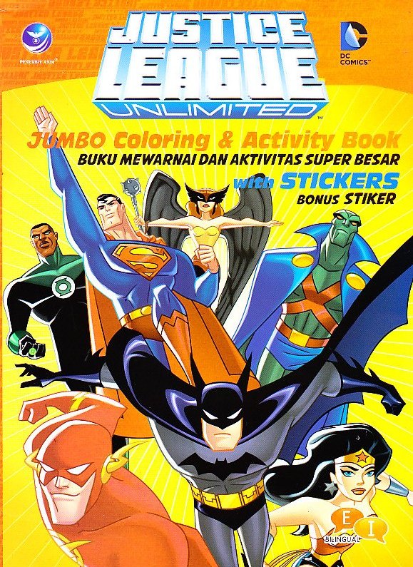 Justice league unlimited : buku mewarnai dan aktivitas super besar