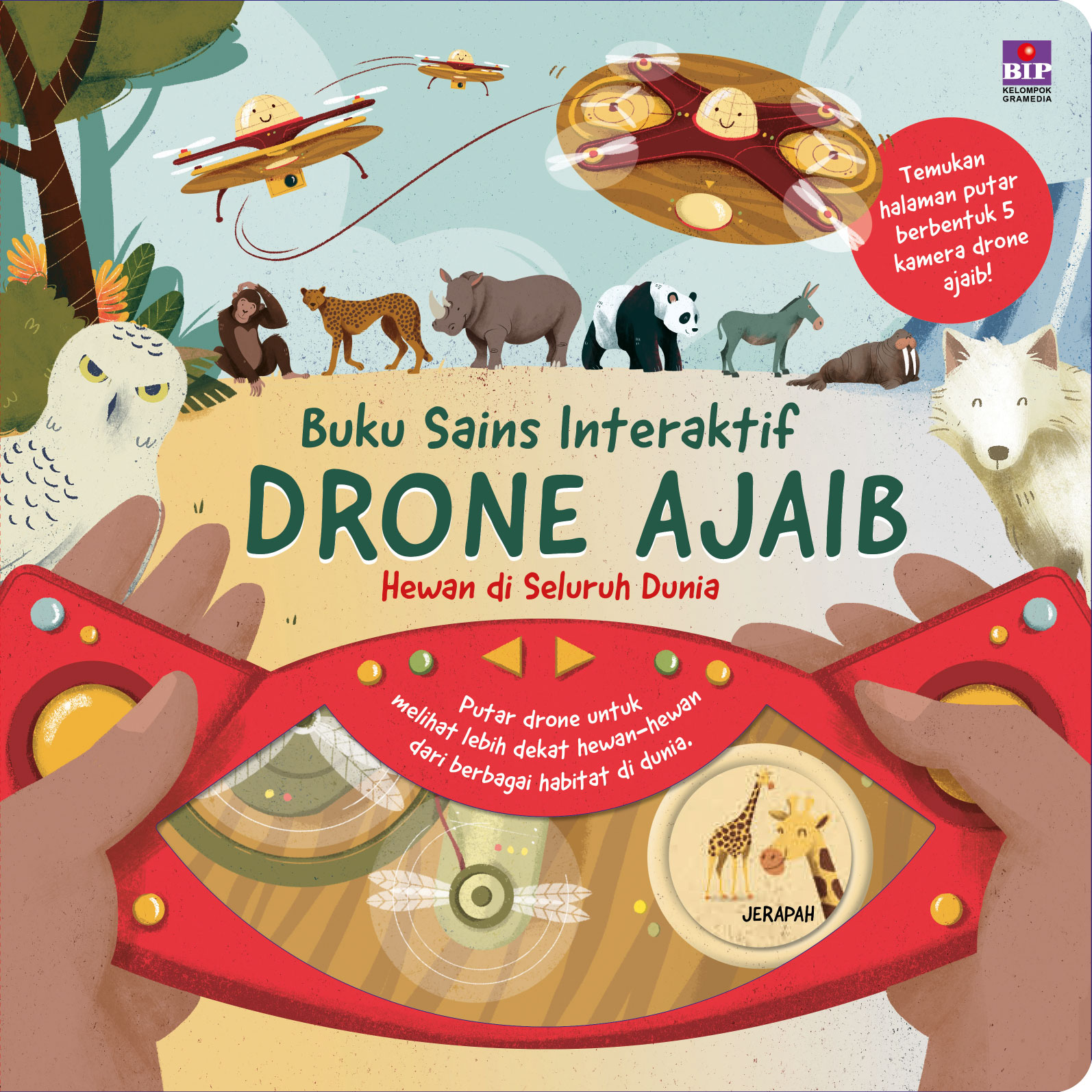 Buku sains interaktif Drone Ajaib : lingkungan sekitar di bawah mikroskop