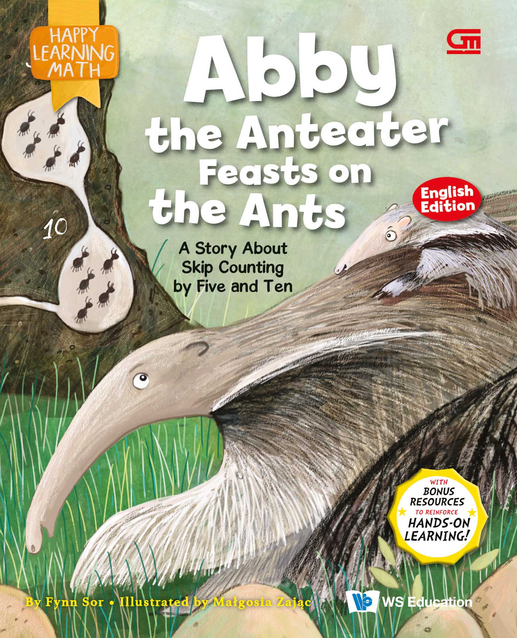 Happy learning Math - Abby the Anteater feasts on the Ants