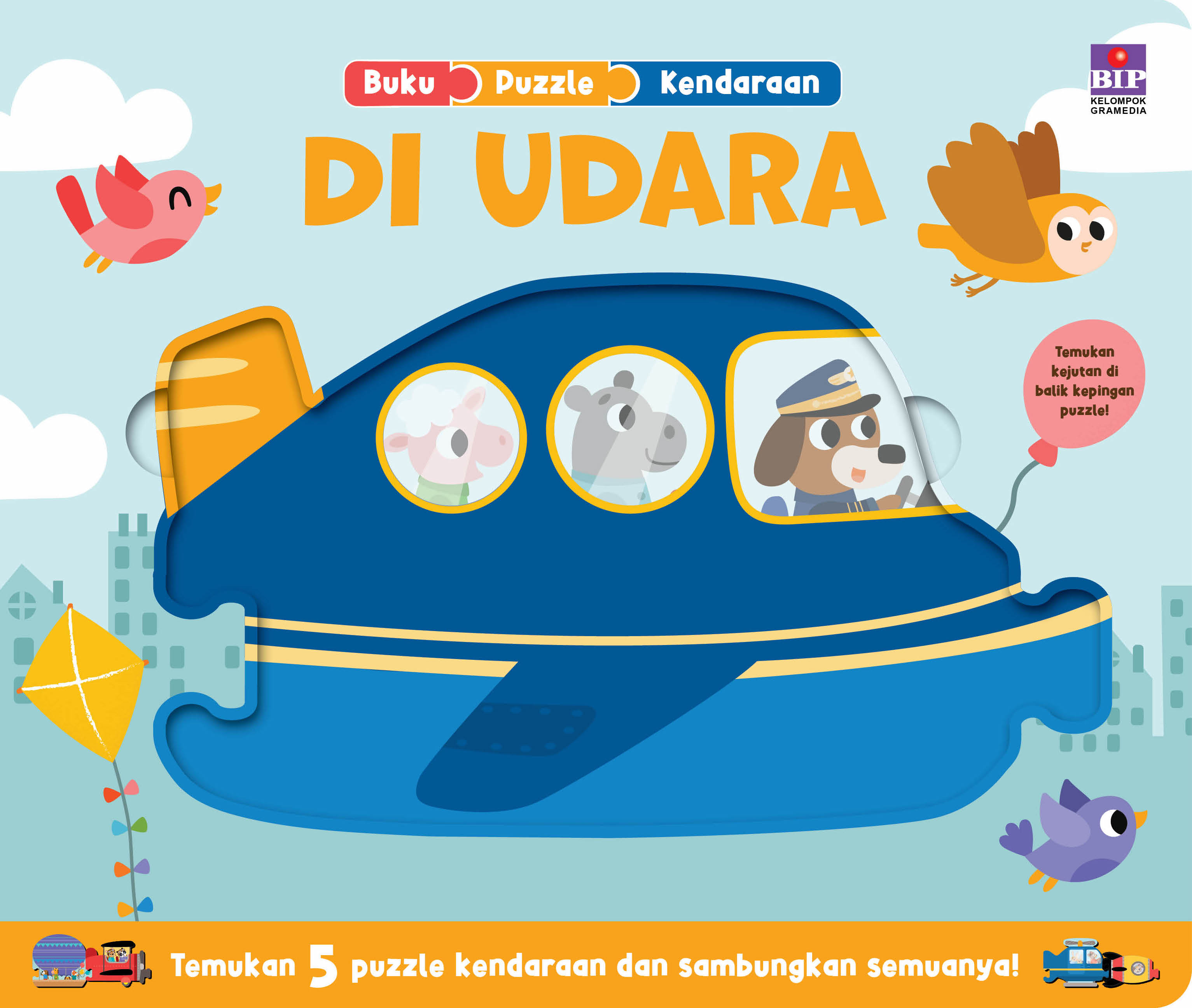 Buku Puzzle Kendaraan: Di Udara