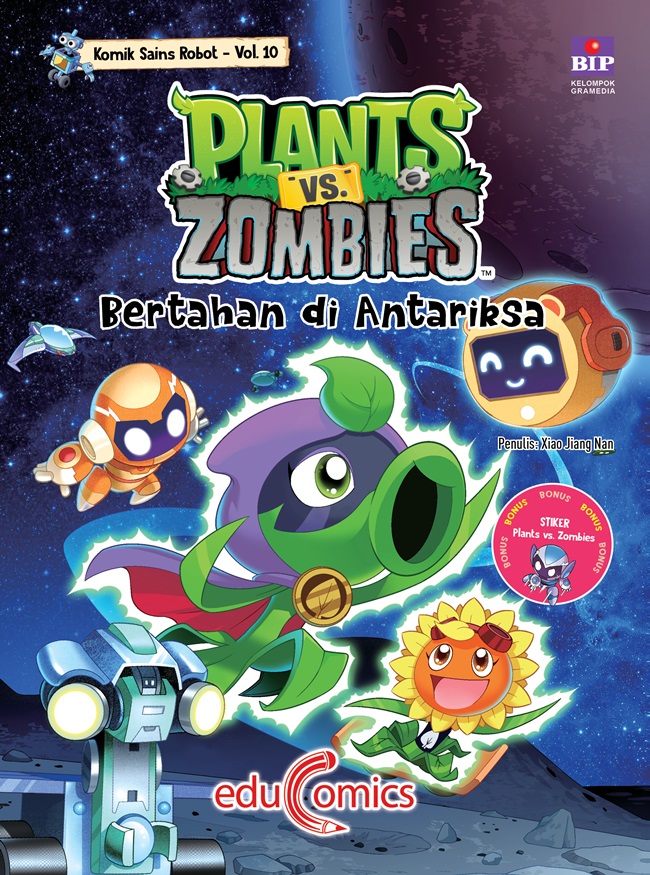 Plants vs. Zombies komik sains robot 10: bertahan di antariksa