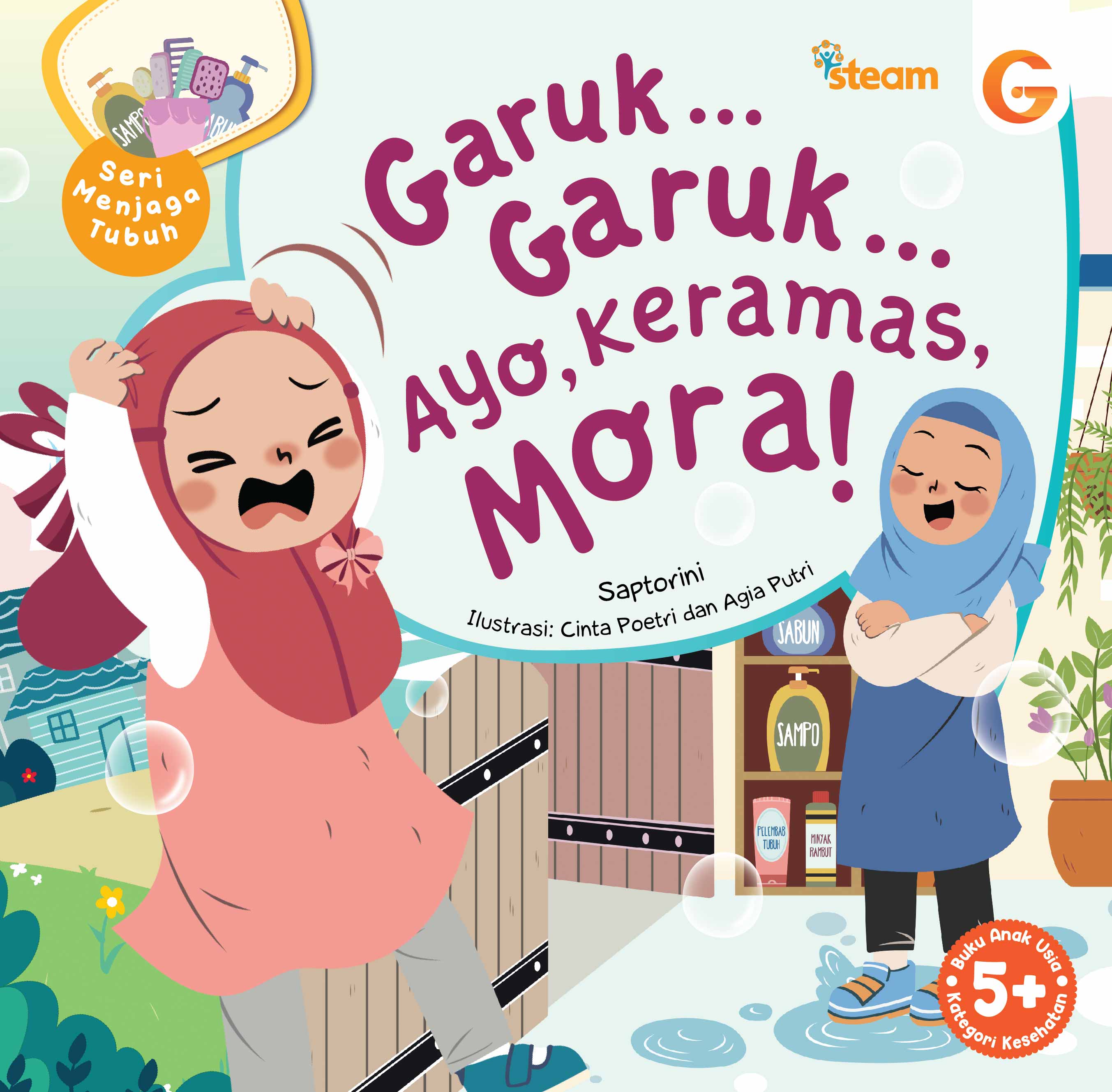 Garuk ... garuk ... ayo, keramas, Mora!