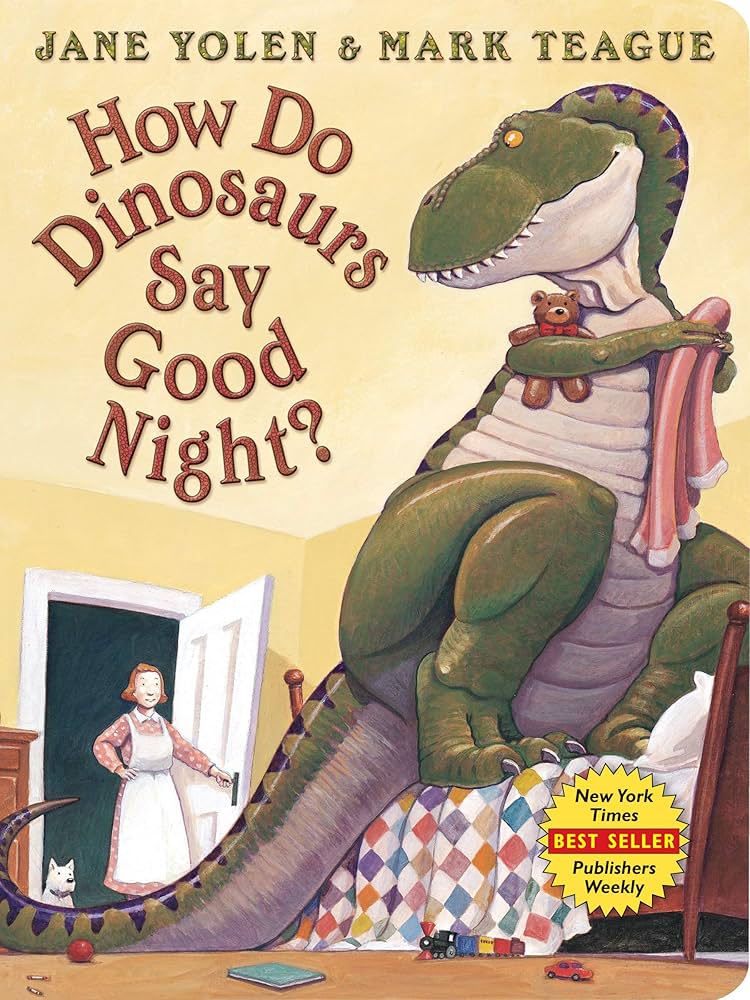 How do dinosaurs say good night