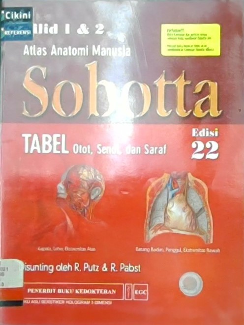 Sobotta jilid 1 & 2 : atlas anatomi manusia