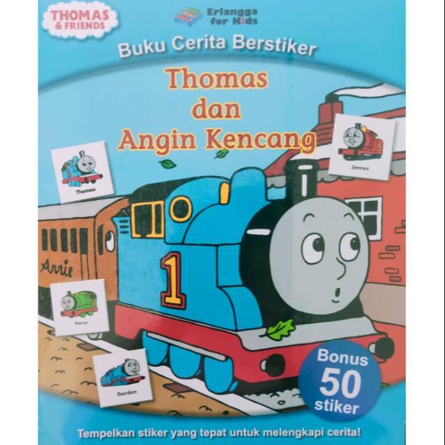 Buku Cerita Berstiker : Thomas dan Angin Kencang,