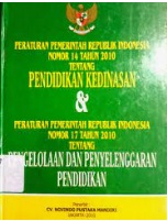 Peraturan Pemerintah RI no.14 tahun 2010 tentang pendidikan kedinasan
