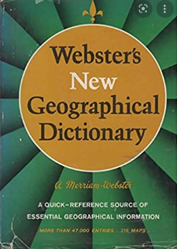 Webster's New Geographical Dictionary / G & C Merriam Company