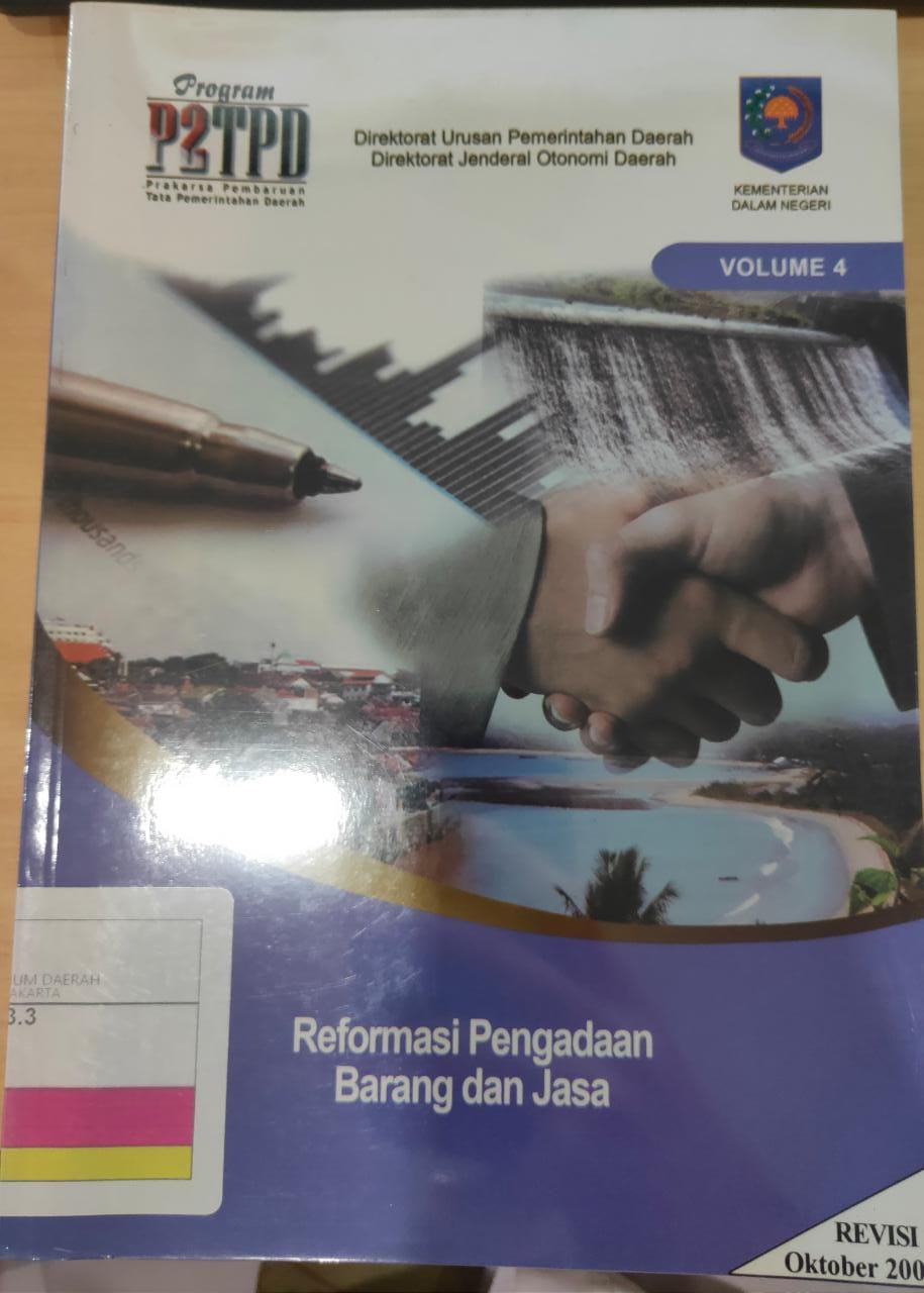 Program P2TPD Vol 4 : Reformasi Pengadaan Barang dan Jasa