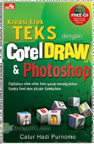 Kreasi efek teks dengan CorelDraw & Photoshop