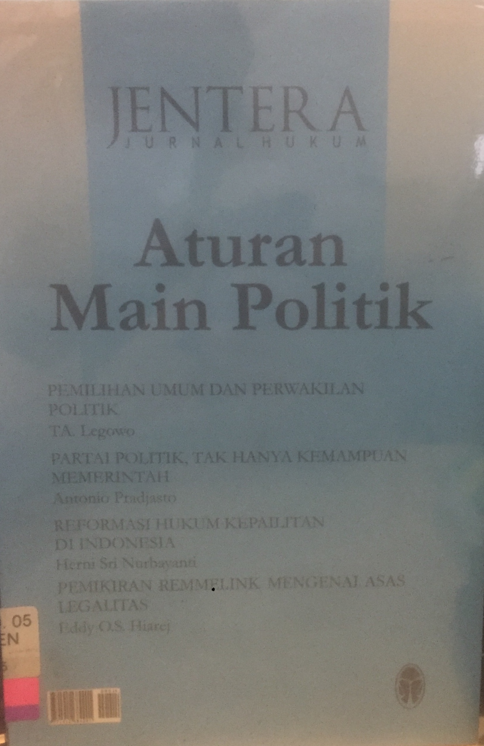 JENTERA : Jurnal Hukum Aturan main Politik