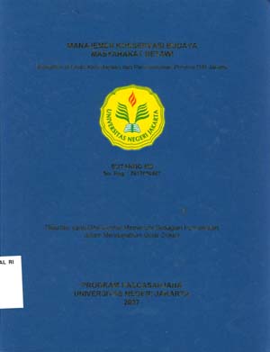 Manajemen Konservasi Budaya Masyarakat Betawi : Penelitian di Dinas Kebudayaan dan Permuseuman Provinsi DKI Jakarta