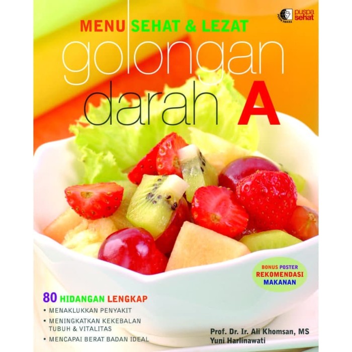 Menu sehat & lezat golongan darah A