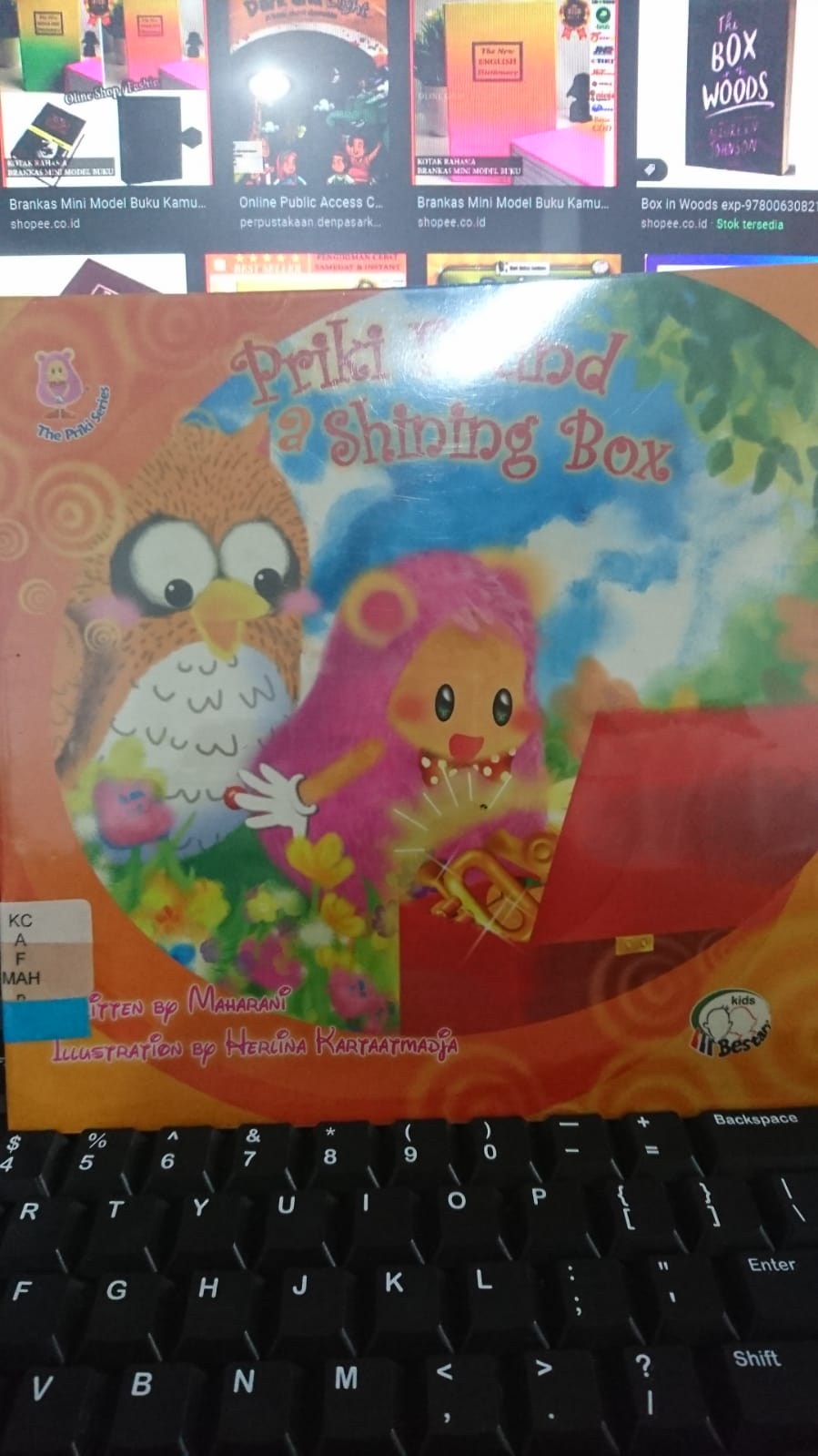 Priki found a shinning box