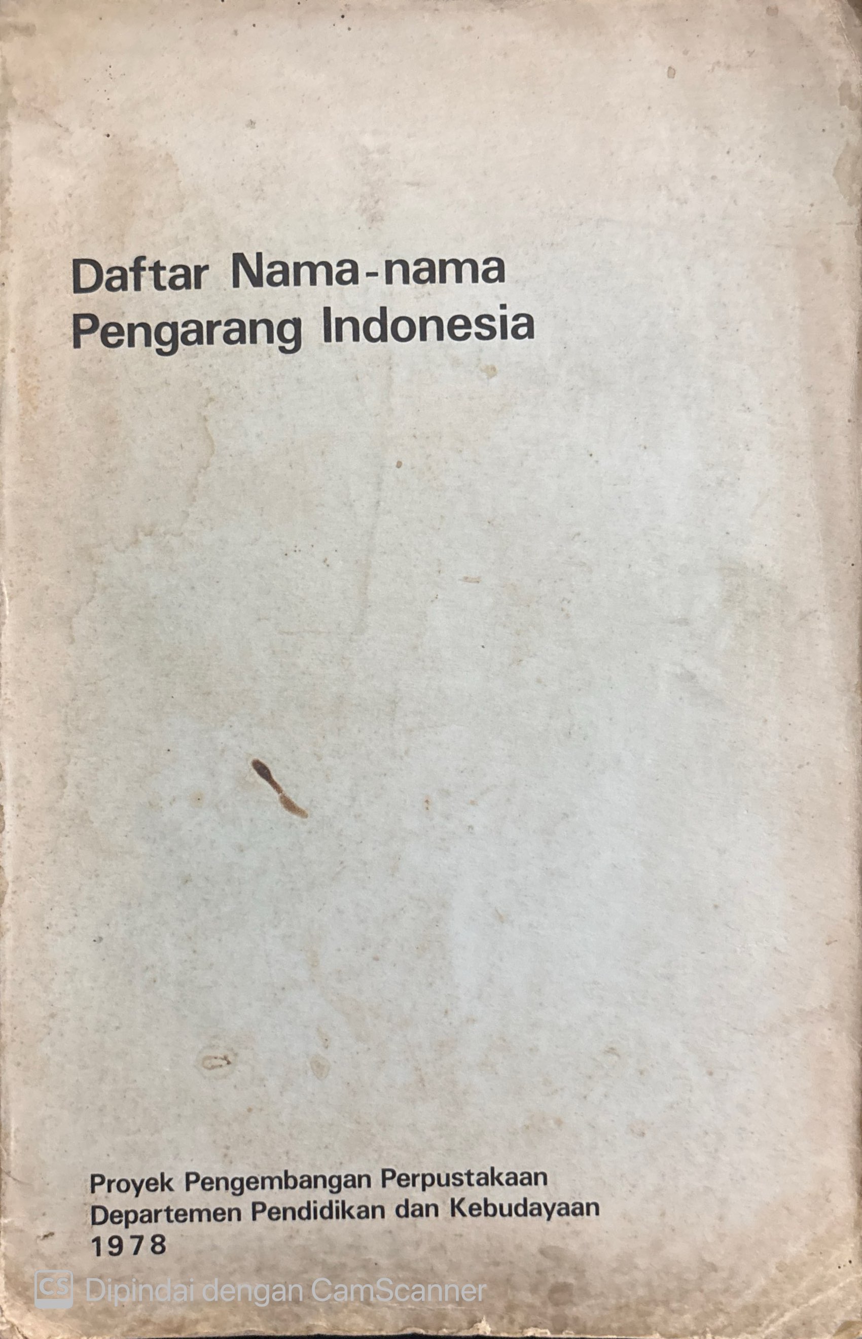 Daftar Nama-nama pengarang Indonesia