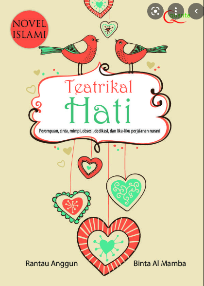 Teatrikal hati :  perempuan, cinta, mimpi, obsesi, dan liku-liku perjalanan nurani / Rantau Anggun , Binta Al Mamba
