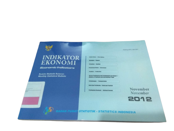Indikator ekonomi : Buletin statistik bulanan : November 2012