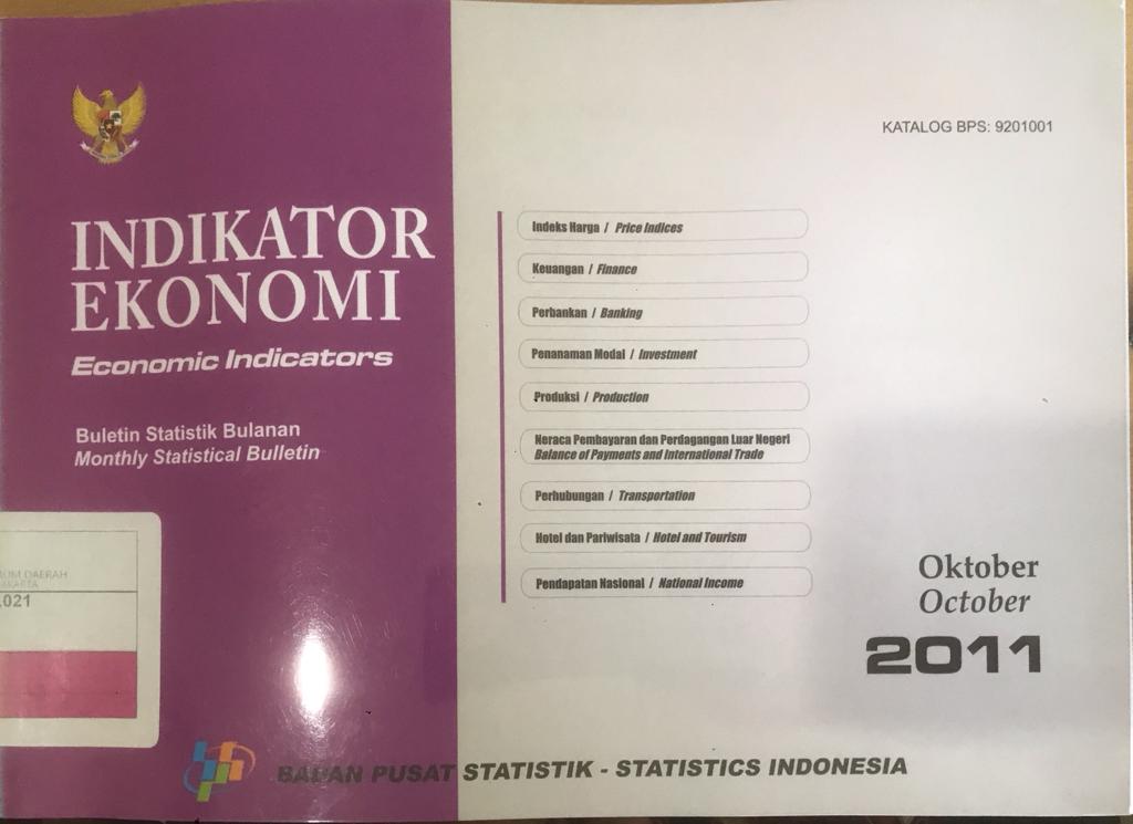 Indikator ekonomi Oktober 2011 : buletin statistik bulanan
