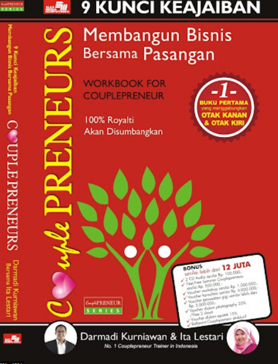 9 Kunci keajaiban membanun bisnis bersama pasangan : Couplepreneurs bagaimana menbangun, menjalankan, membesarkan, mensistemkan dan membuat...