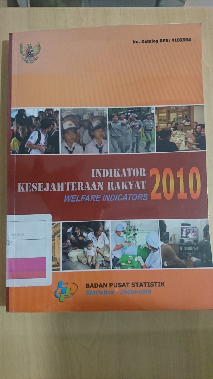 Indikator kesejahteraan rakyat 2010 = welfare Indicators 2010