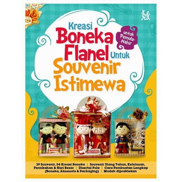 Kreasi boneka flanel untuk souvenir istimewa