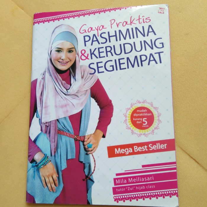 Gaya praktis pashmina & kerudung segiempat
