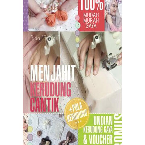 Menjahit kerudung cantik