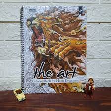 The art : coloring book for home decoration