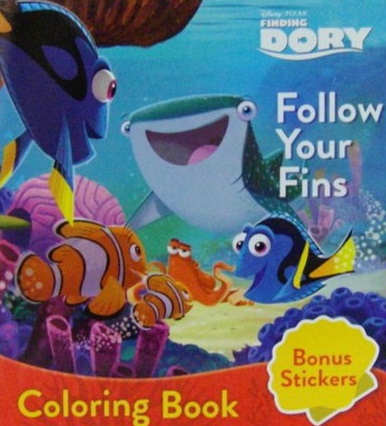 Coloring Book :  Finding Dory : Follow Your Fins / Disney Pixar
