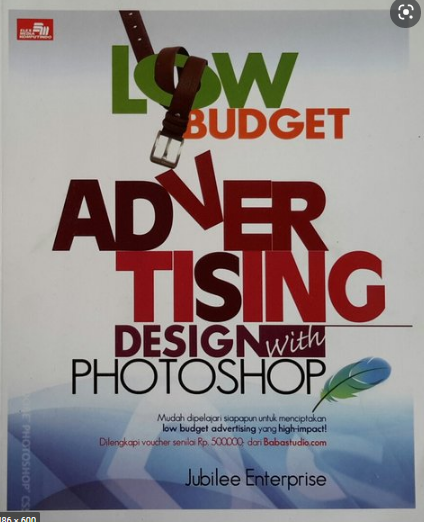 Low budget advertising design with photoshop
