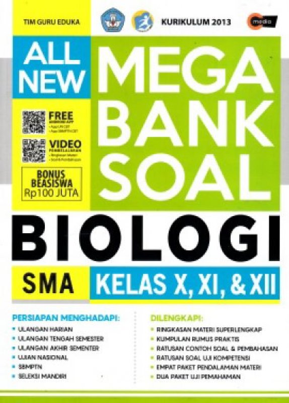 All New Mega Bank Soal Biologi SMA Kelas X, XI, & XII