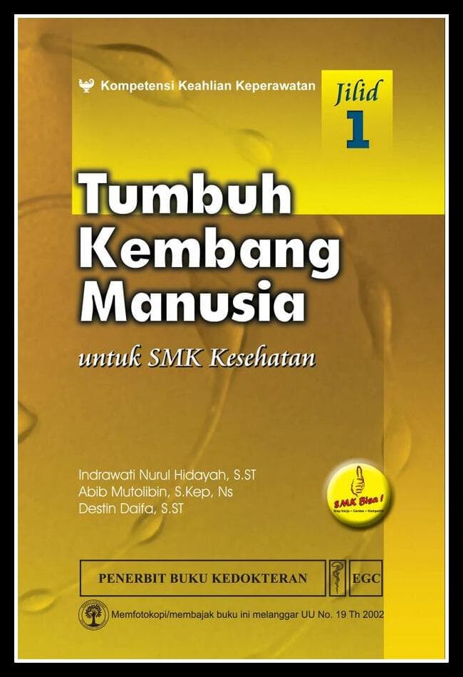 Tumbuh Kembang Manusia untuk SMK Kesehatan Jilid 1