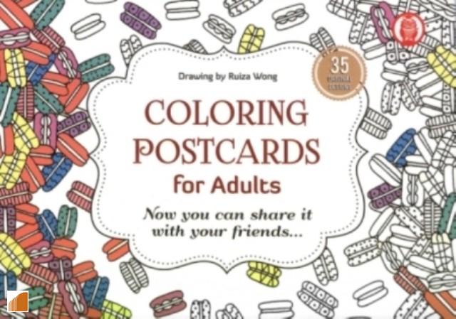 Coloring Postcards for Adults / Ruiza Wong