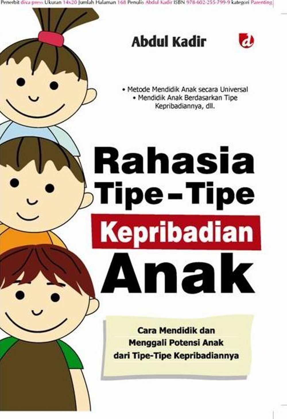 Rahasia Tipe-Tipe Kepribadian Anak