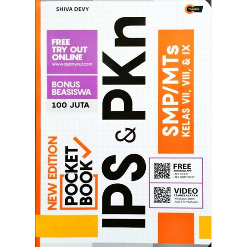 New Pocket Book IPS & PKn SMP/MTS Kelas VII, VIII, & IX