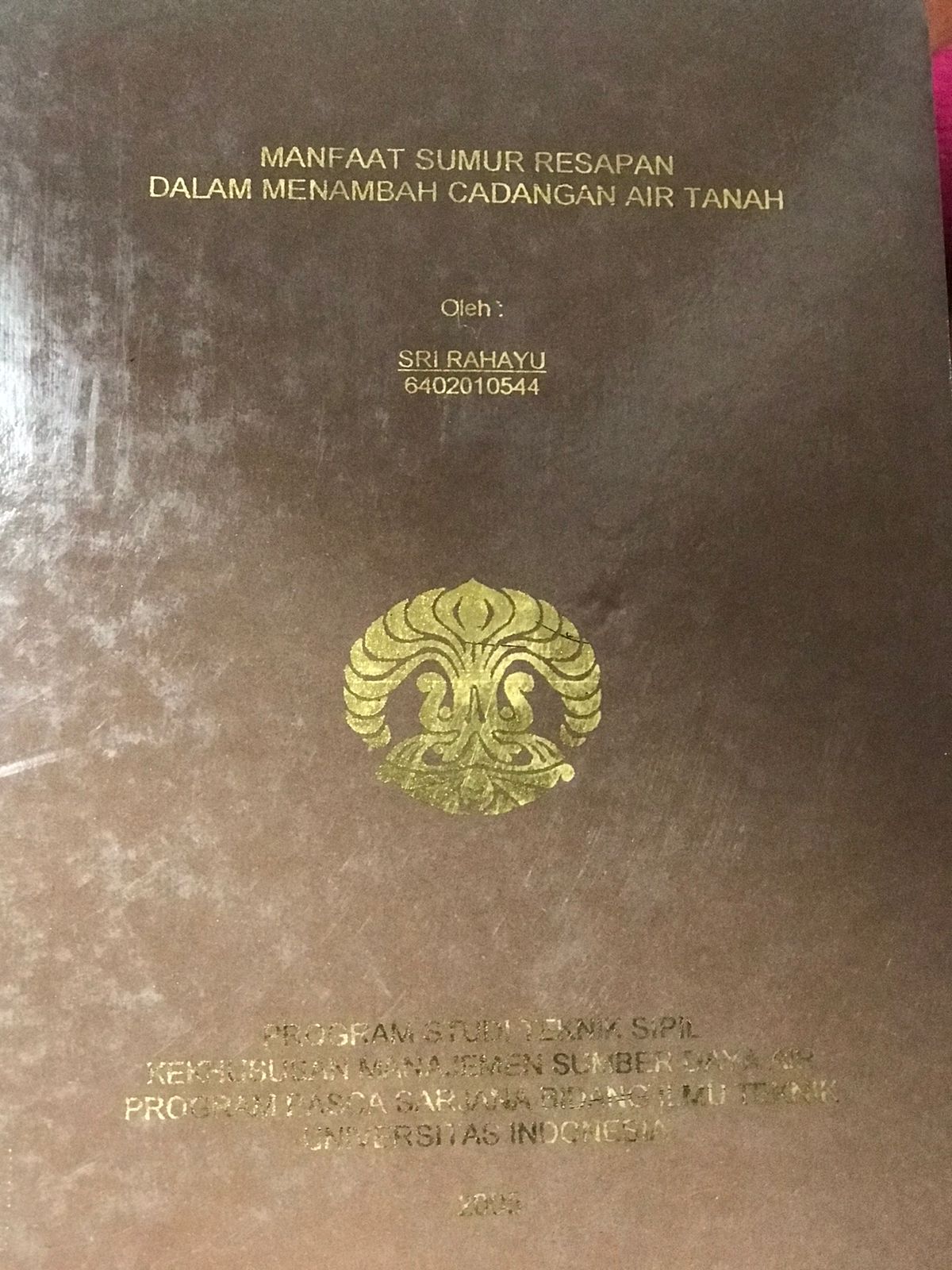 Manfaat Sumur Resapan dalam Menambah Cadangan Air Tanah