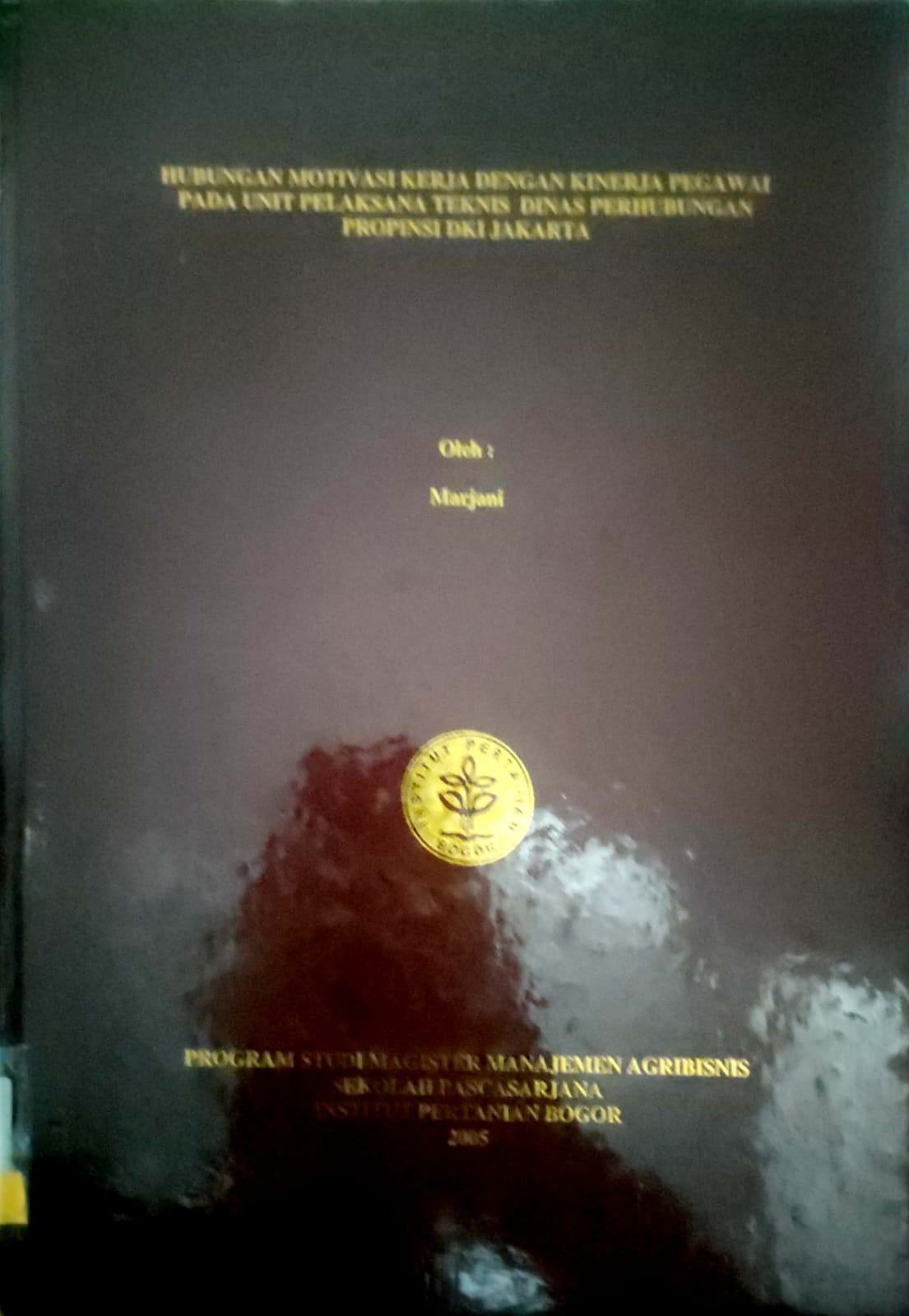 Hubungan Motivasi kerja Dengan Kinerja Pegawai Pada Unit Pelaksana Teknis Dinas Perhubungan Provinsi DKI Jakarta