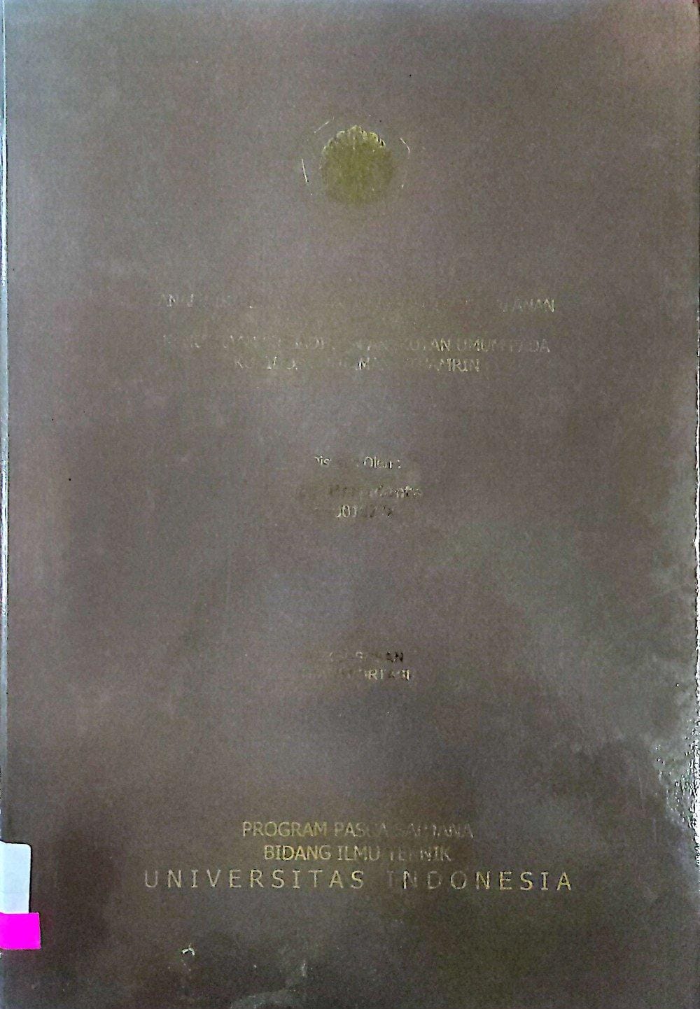Analisis Perhitungan Waktu Perjalanan (Travel Time Value) Kendaraan pribadi dan Angkutan umum pada Koridor Sudirman-Thamrin / Jogi Harjudanto