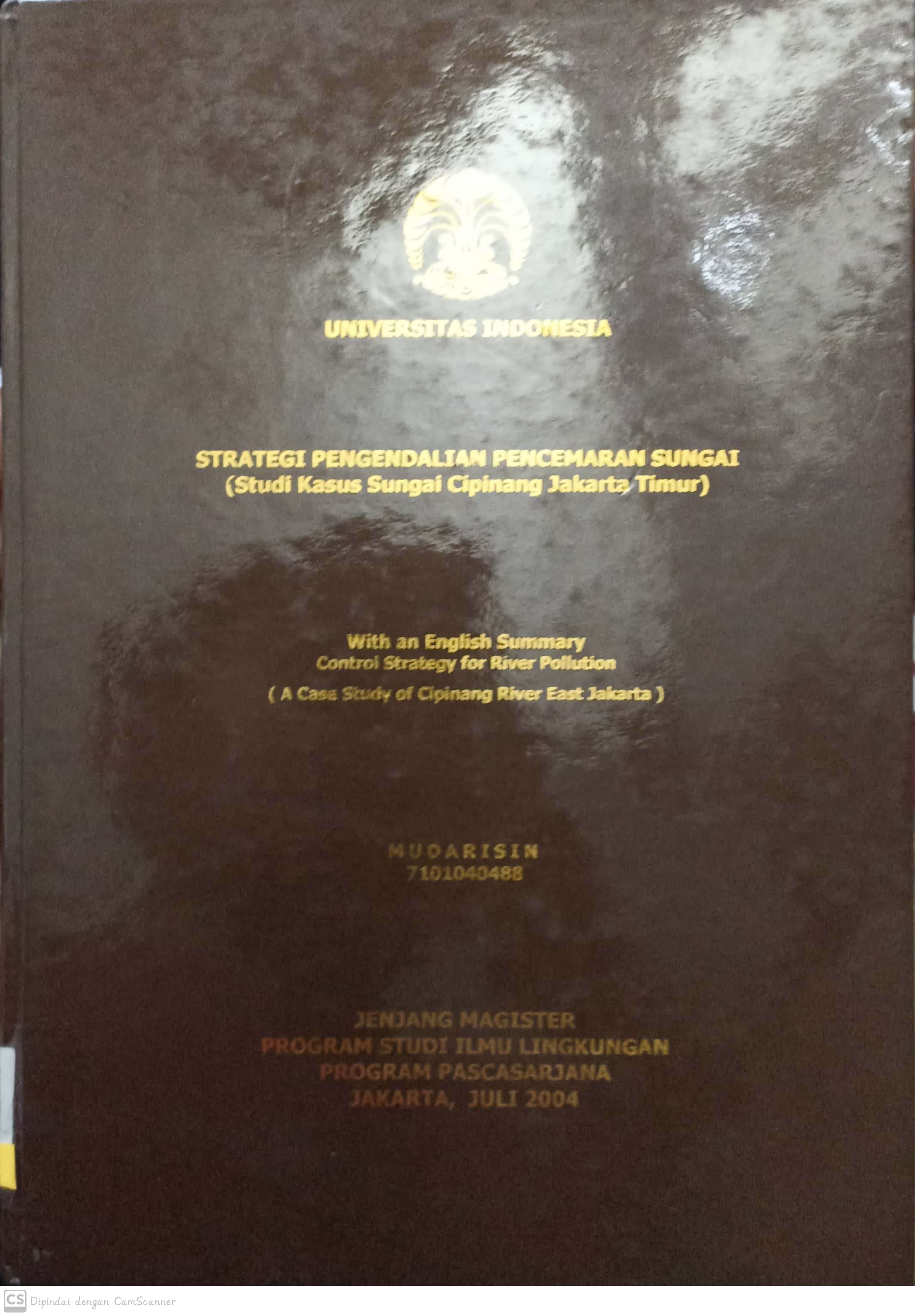 Strategi Pengendalian Pencemaran Sungai