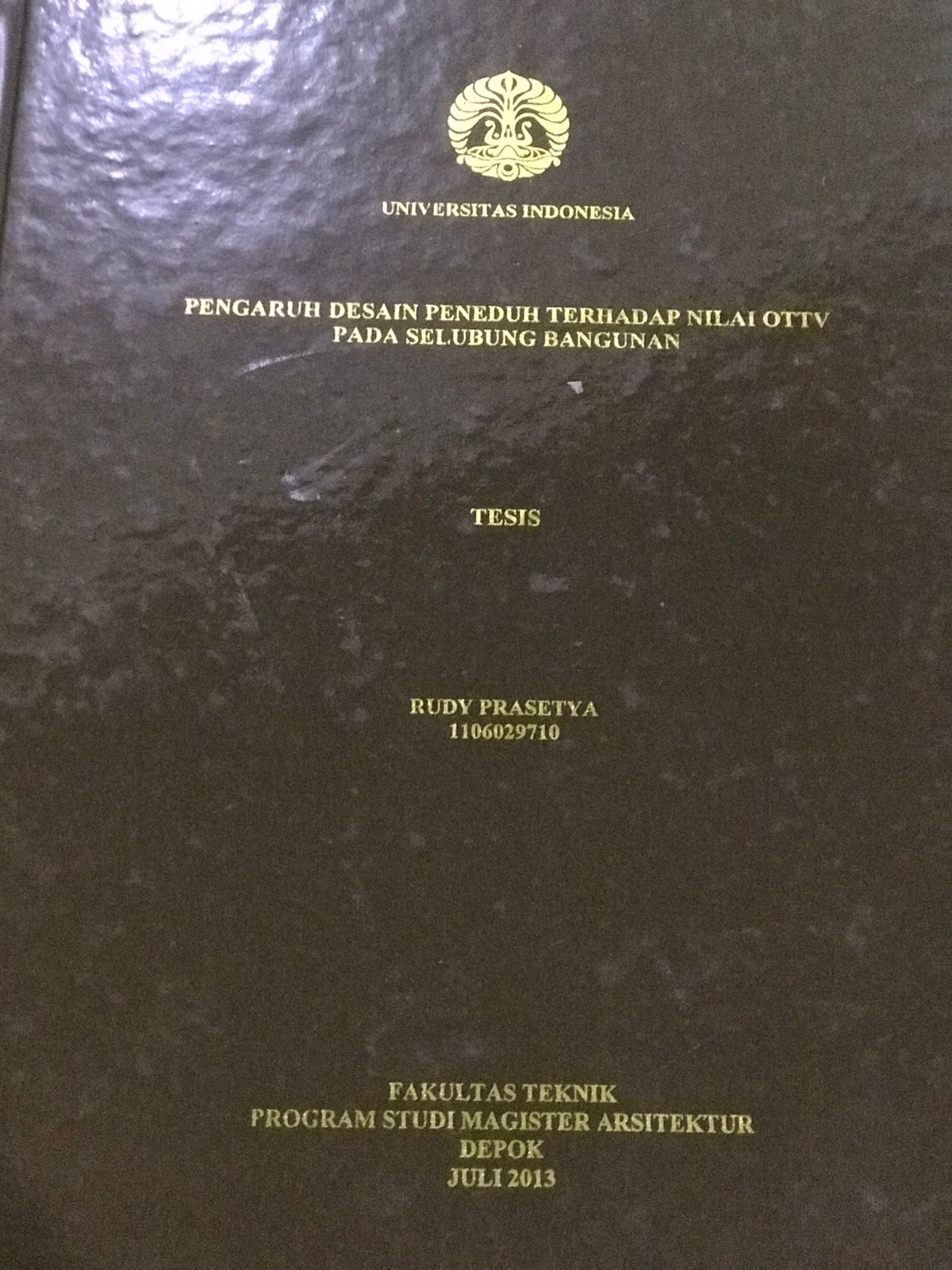 Pengaruh desain peneduh terhadap nilai OTTV Pada seluruh bangunan