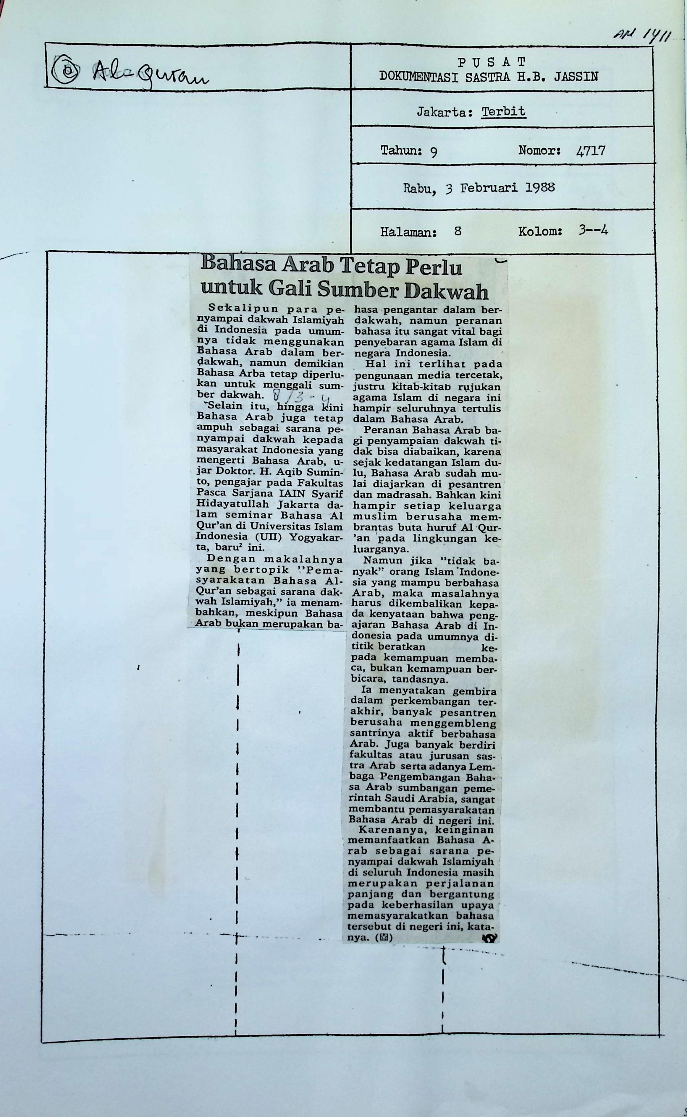 Bahasa Arab tetap perlu untuk gali sumber dakwah