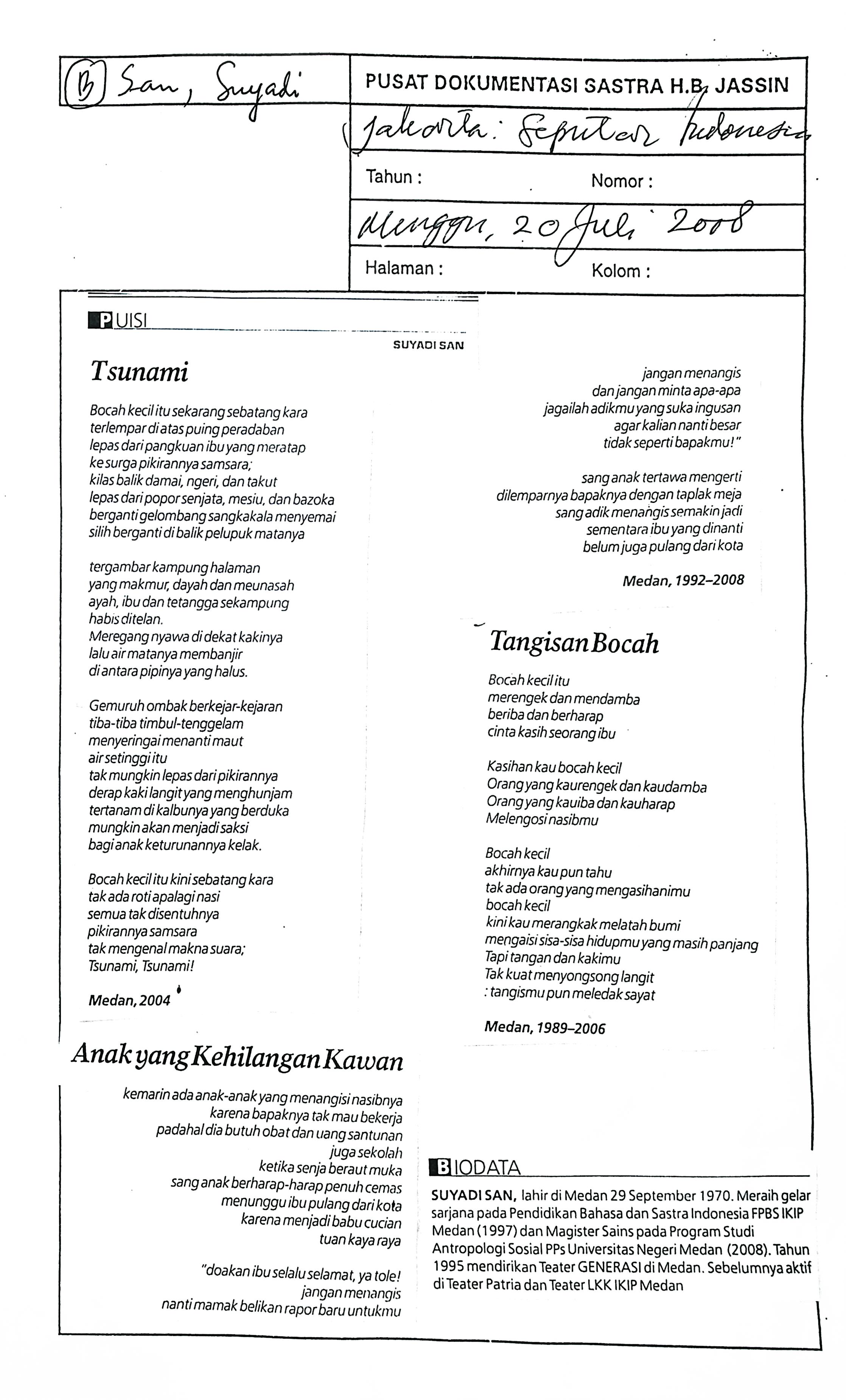 Puisi tsunami