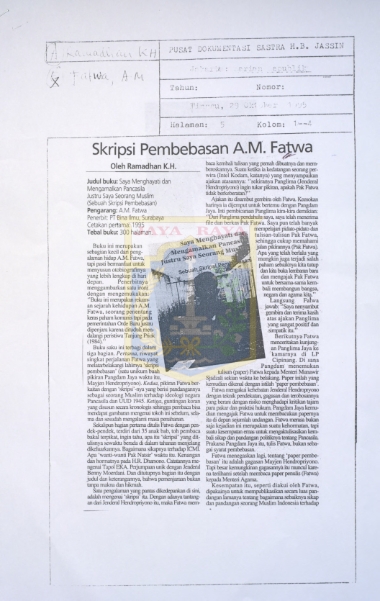 Skripsi Pembebasan A.M. Fatwa