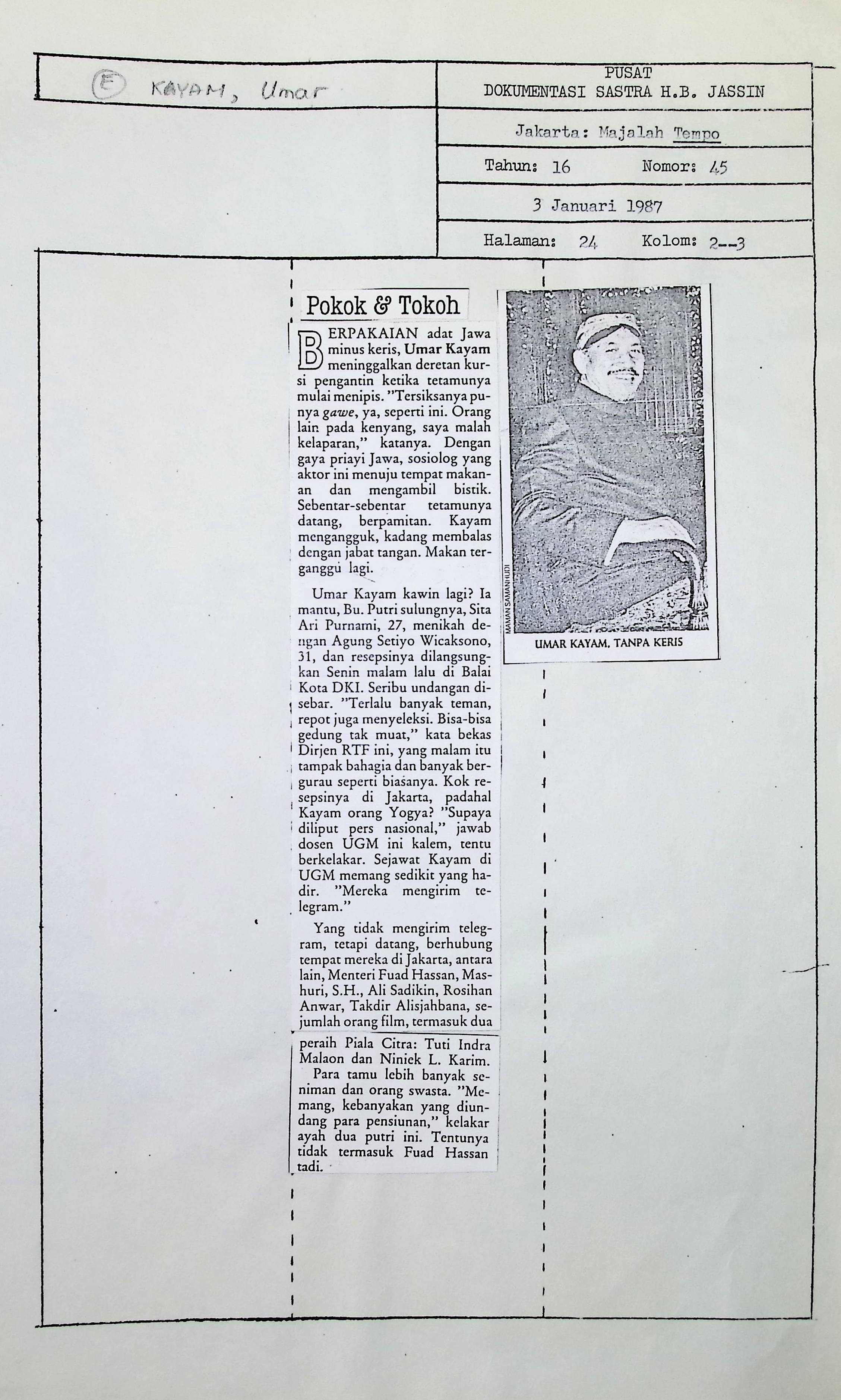 Pokok dan tokoh