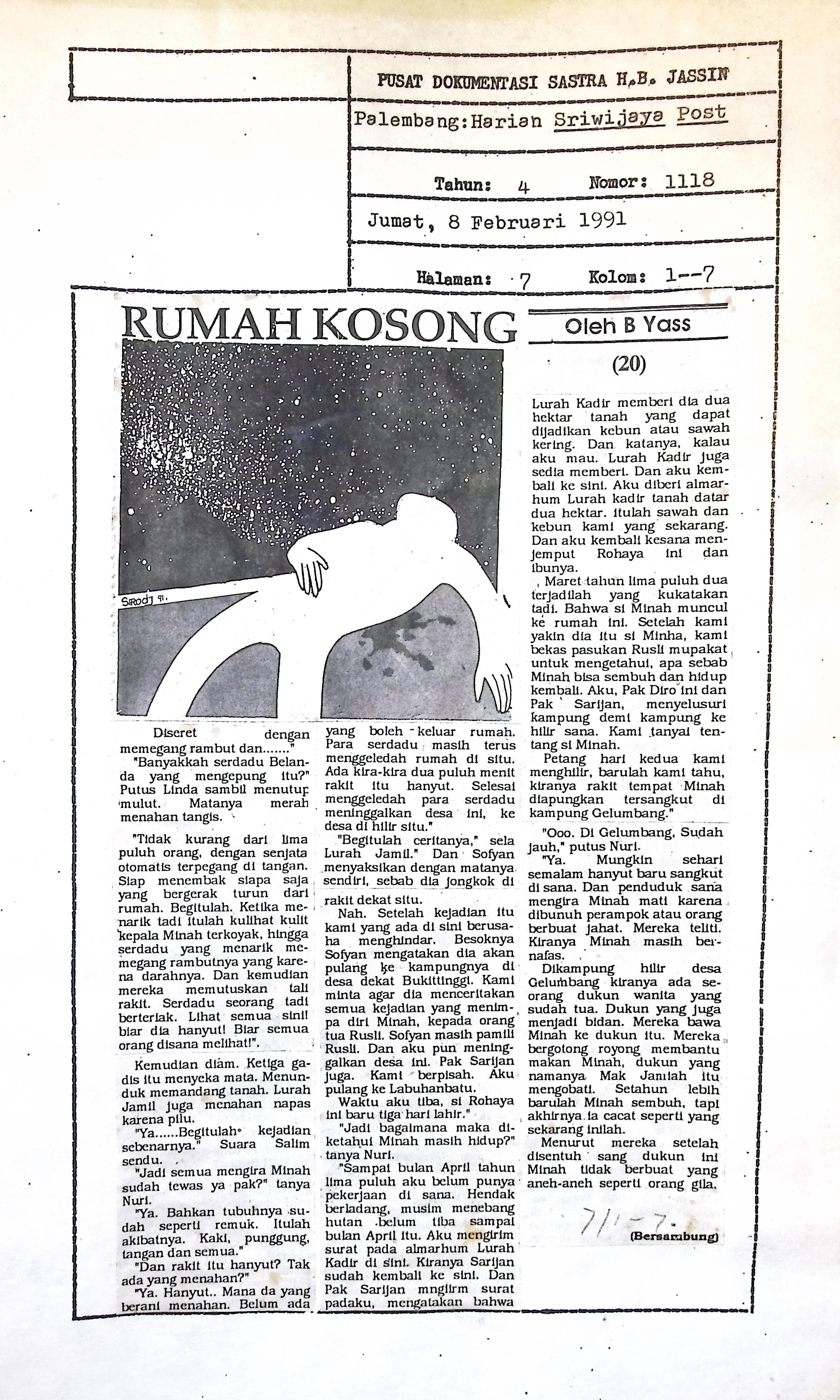 Cerbung rumah kosong No. 20