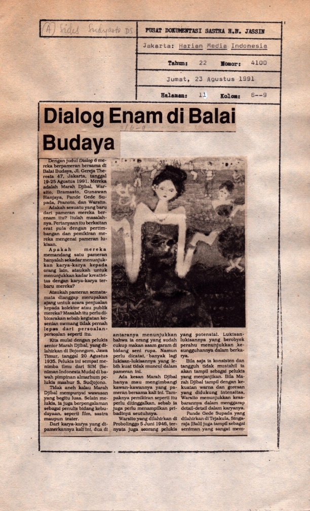 Dialog enam di Balai Budaya