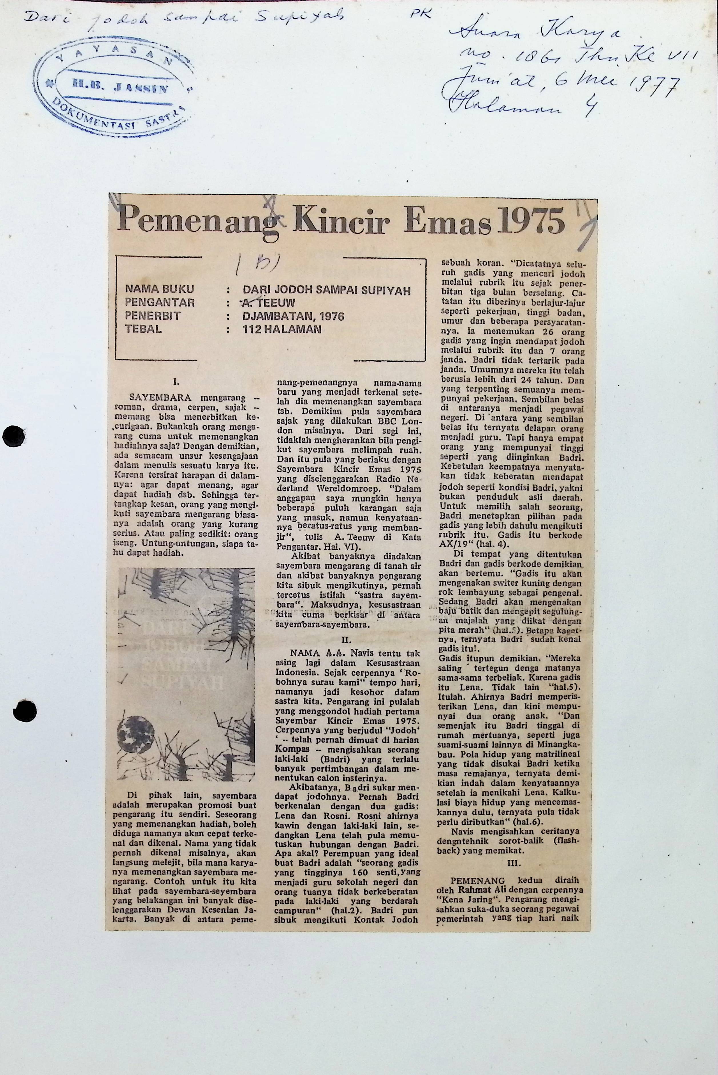 Pemenang Kincir Emas 1975